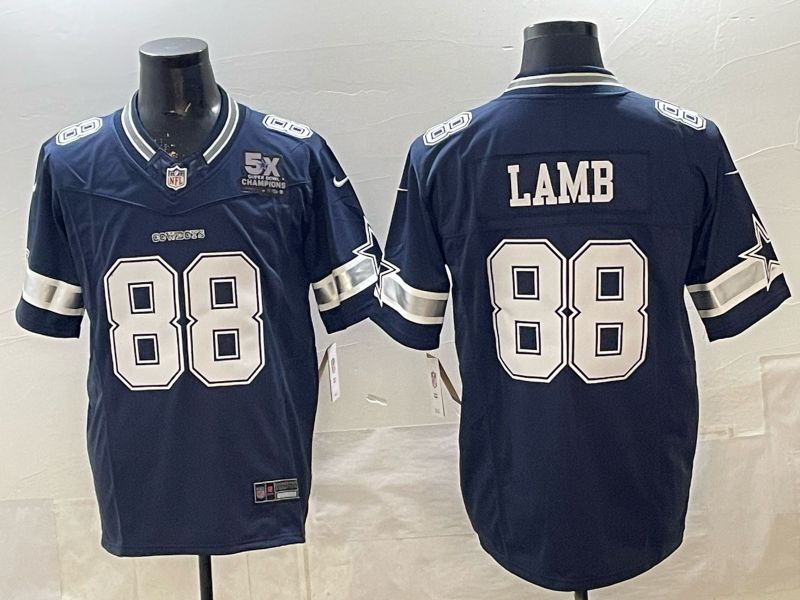 Men 2026 Dallas Cowboys #88 Lamb Blue 3th generations Nike Limited NFL Jersey style 03->dallas cowboys->NFL Jersey